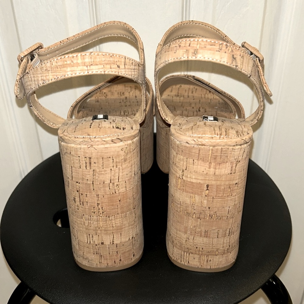 Cork Platform Sandals Size 12 - Picture 4 of 7